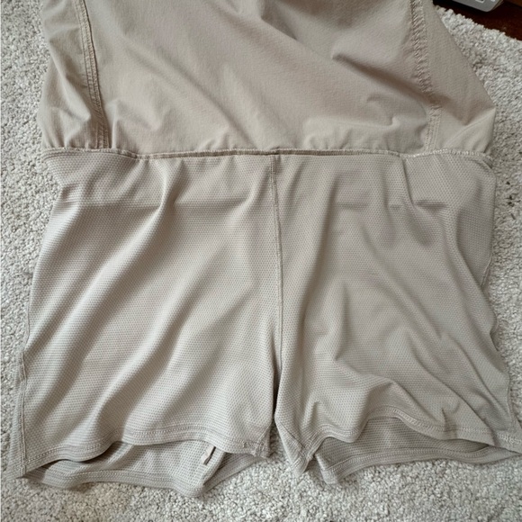 TANGERINE lightweight skort in tan activewear & golf elastic / drawstring waist - Picture 6 of 7